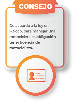 De acuerdo a la ley en México, para manejar una motocicleta es obligación tener licencia de motociclista.